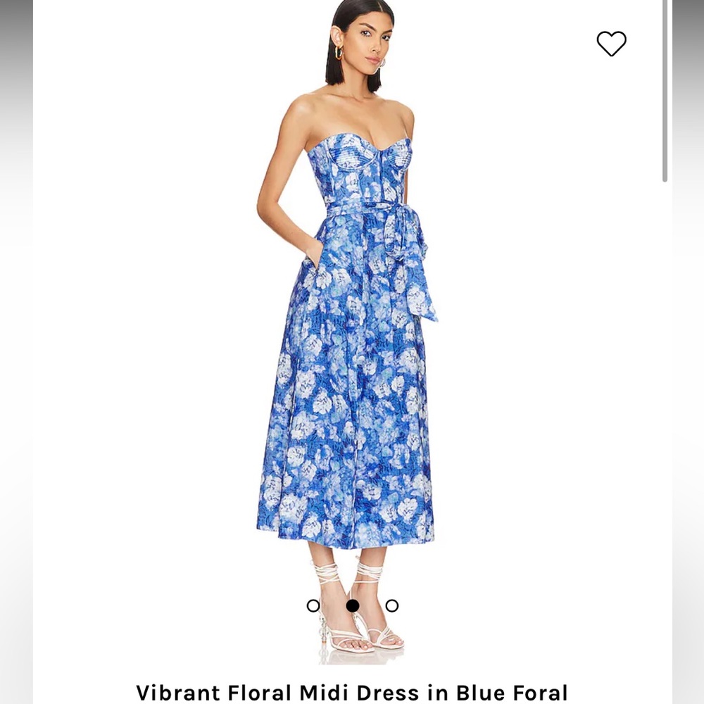 Bardot vibrant floral midi dress